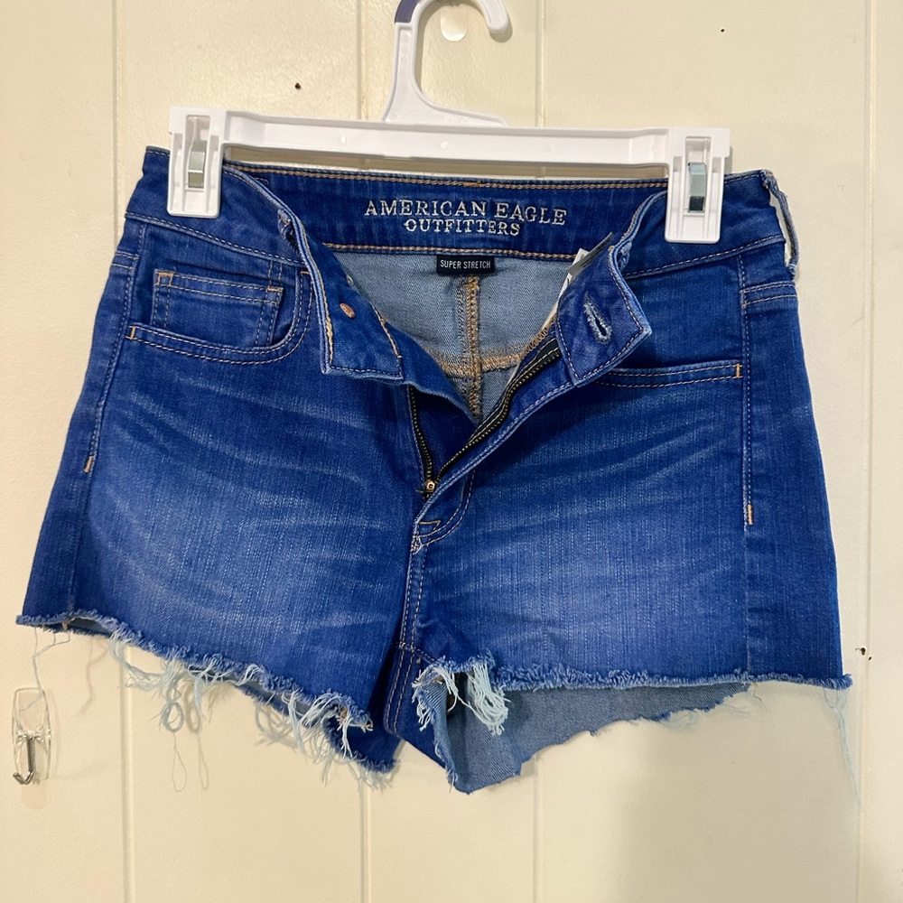 American Eagle High Rise Super Stretch Shortie Short